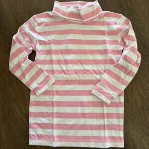 TBBC Beaufort Bonnet Company Pink Striped Girls Turtleneck Shirt Sz 4T